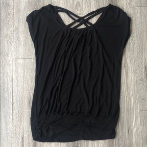 Black blouse with back design